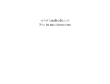 Tablet Screenshot of larafrediani.it